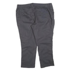 Mens Regular Fit Polyester Blend Black Trousers W42 L28 Zip Closure Classic