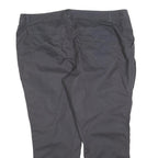 Mens Regular Fit Polyester Blend Black Trousers W42 L28 Zip Closure Classic