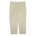 DICKIES Mens Regular Fit Beige Workwear Trousers W40 L32 Durable Polyester Blend