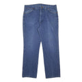 WRANGLER Mens Jeans Blue Regular Straight Denim Medium W35 L31 Classic Fit Zip