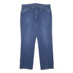 WRANGLER Mens Jeans Blue Regular Straight Denim Medium W35 L31 Classic Fit Zip