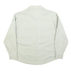 VERO MODA Womens White Button Cotton Blend Jacket XS Plain Classic Shirt Style