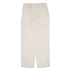 Womens Trousers Beige Loose Straight W30 L31