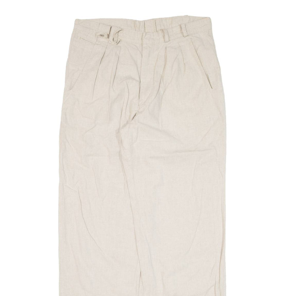 Womens Trousers Beige Loose Straight W30 L31