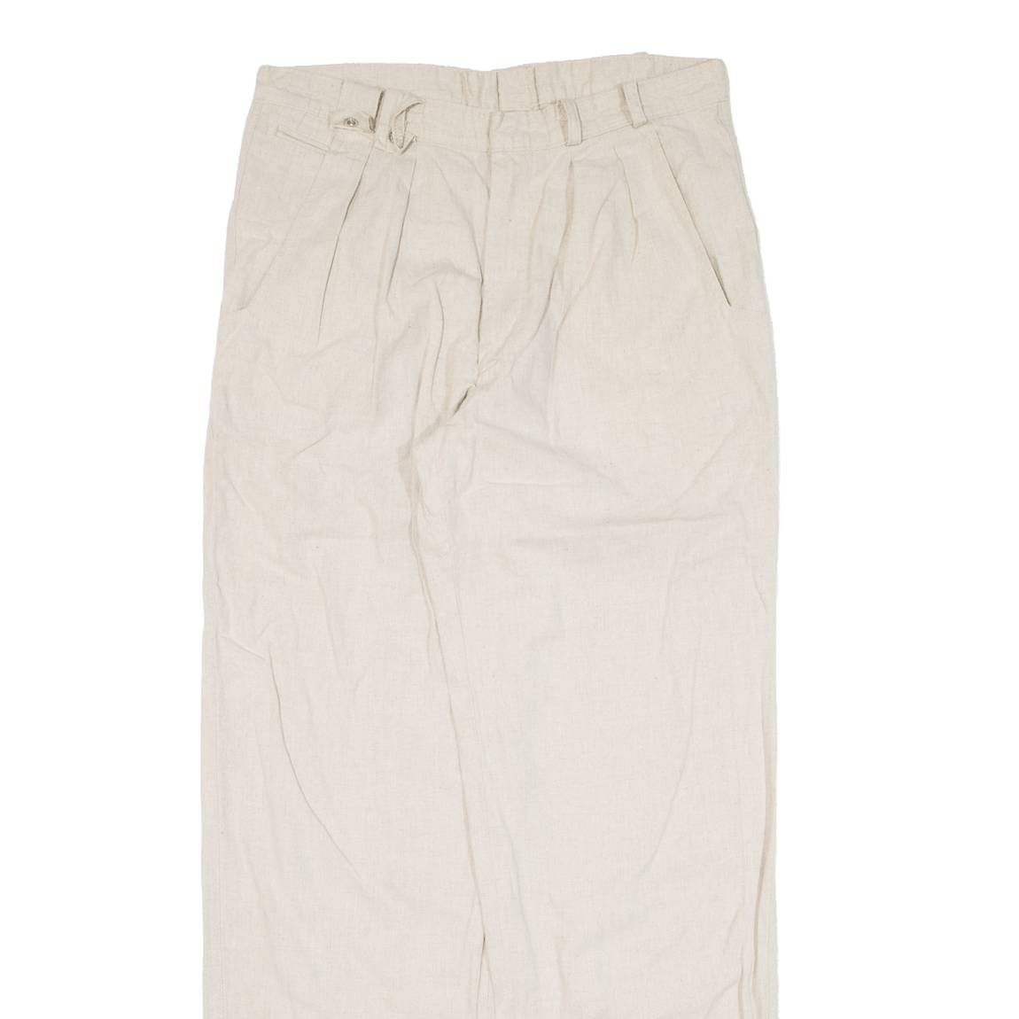 Womens Trousers Beige Loose Straight W30 L31