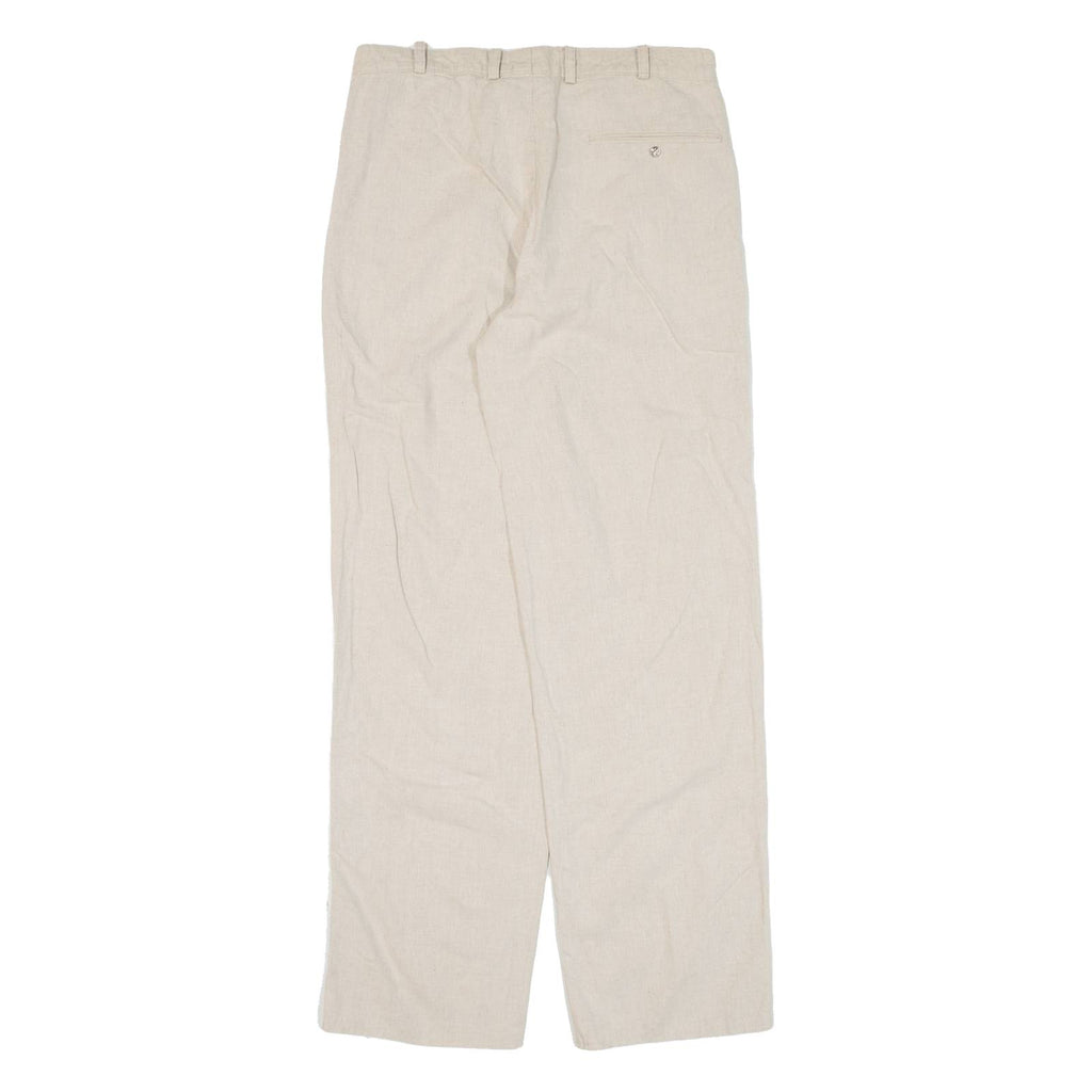 Womens Trousers Beige Loose Straight W30 L31