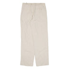 Womens Trousers Beige Loose Straight W30 L31