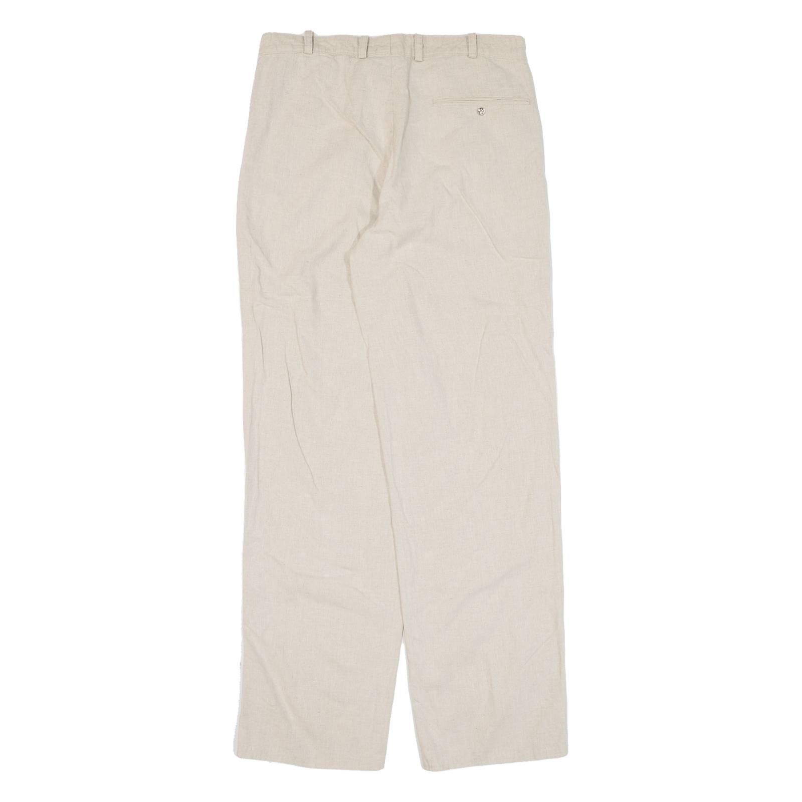 Womens Trousers Beige Loose Straight W30 L31
