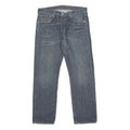 LEVI'S 501 Mens Jeans Blue Regular Straight Denim Medium W34 L30 Classic Button
