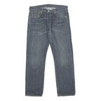 LEVI'S 501 Mens Jeans Blue Regular Straight Denim Medium W34 L30 Classic Button