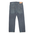 LEVI'S 501 Mens Jeans Blue Regular Straight Denim Medium W34 L30 Classic Button