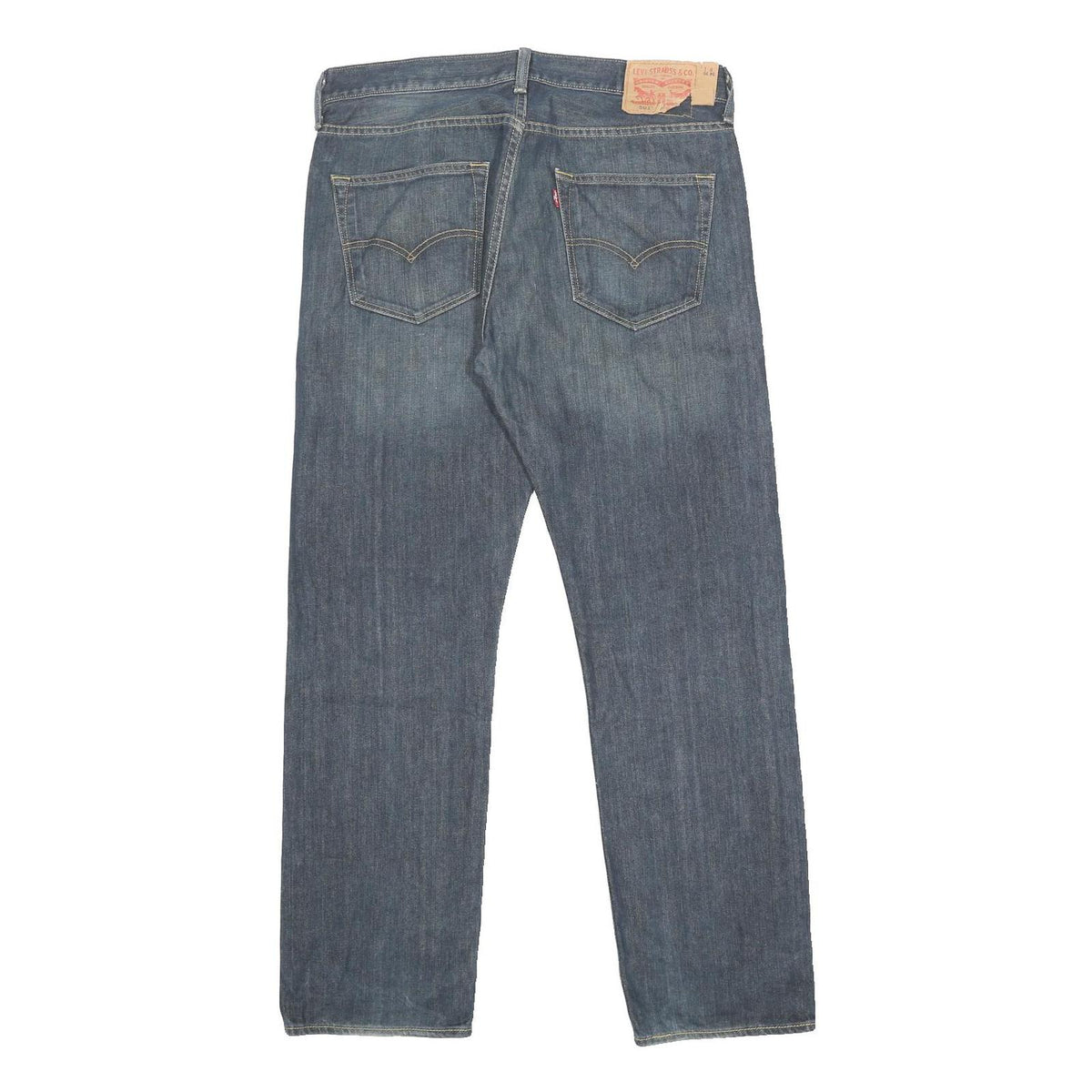 LEVI'S 501 Mens Jeans Blue Regular Straight Denim Medium W34 L30 Classic Button