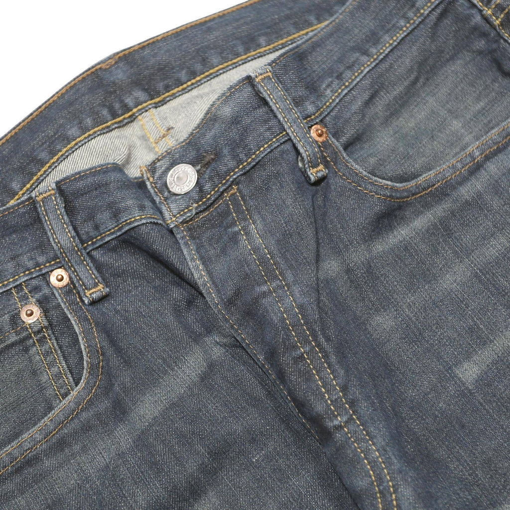 LEVI'S 501 Mens Jeans Blue Regular Straight Denim Medium W34 L30 Classic Button