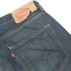 LEVI'S 501 Mens Jeans Blue Regular Straight Denim Medium W34 L30 Classic Button