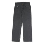 CARHARTT Mens Cotton Blend Black Regular Straight Trousers W32 L31 Durable