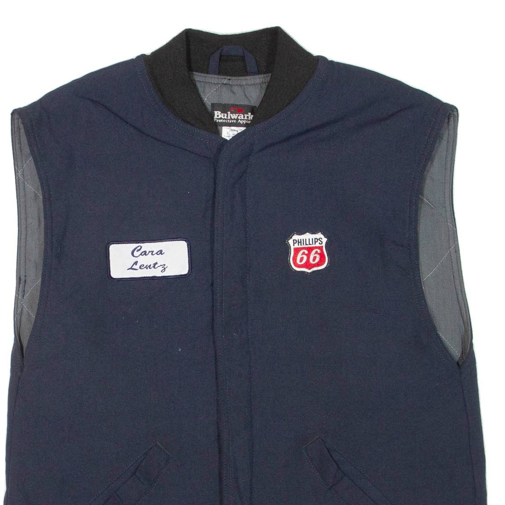BULWARK Mens Workwear Gilet Blue XL