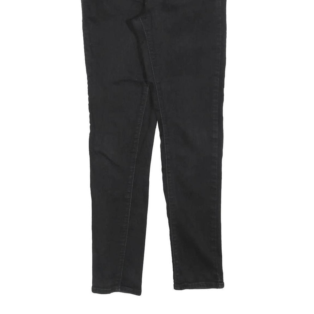 LEVI'S 721 Womens Jeans Black Slim Skinny Denim W27 L28 Stretch Zip