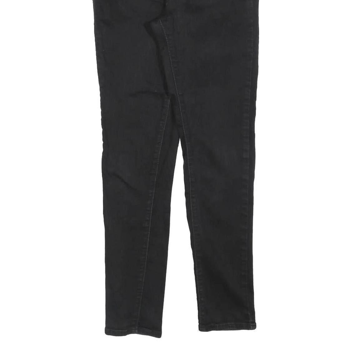 LEVI'S 721 Womens Jeans Black Slim Skinny Denim W27 L28 Stretch Zip