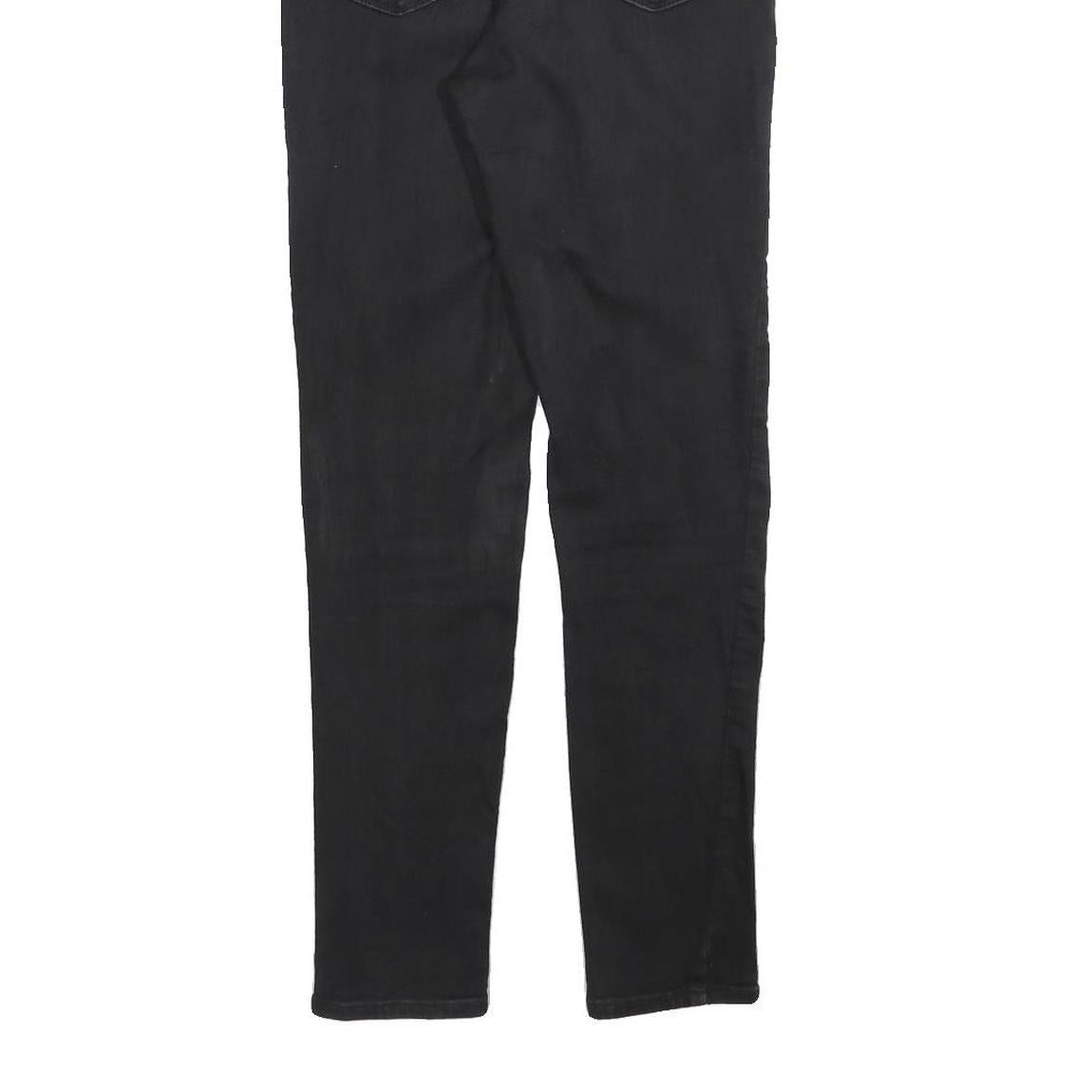 LEVI'S 721 Womens Jeans Black Slim Skinny Denim W27 L28 Stretch Zip