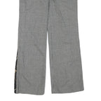 DOLCE & GABBANA Womens Wool Blend Black & White Relaxed Straight Trousers W30