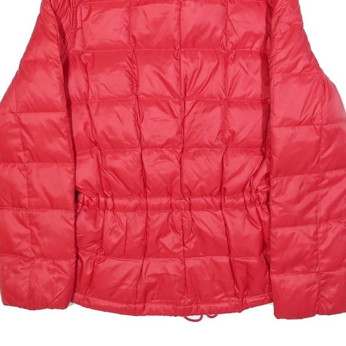 RALPH LAUREN Womens Red Nylon Quilted Jacket S Zip Casual Lightweight Outerwear