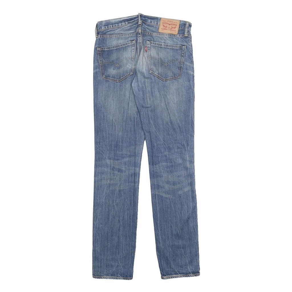 LEVI'S 511 Mens Slim Blue Denim Medium W31 L34 Slim Fit Zip Jeans