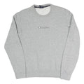 CHAMPION Womens Grey Crew Neck M Logo Cotton Blend Sweatshirt Pullover