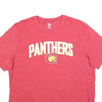 RUSSELL ATHLETIC Mens Red Panthers Graphic T-Shirt XL Short Sleeve Crew Neck