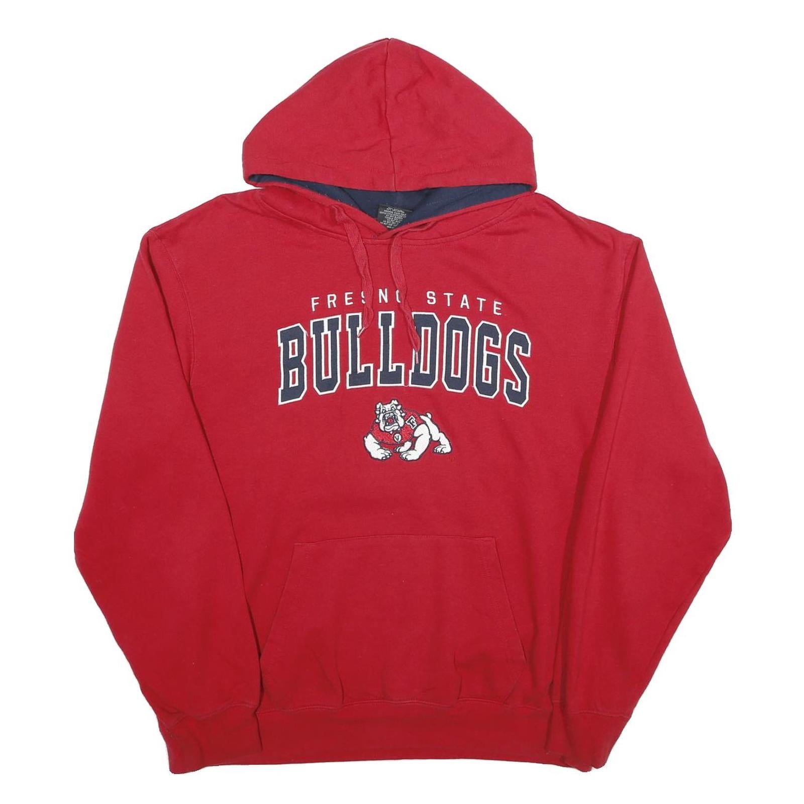 COLOSSEUM Mens Red Fresno State Bulldogs Pullover Hoodie XL College Logo