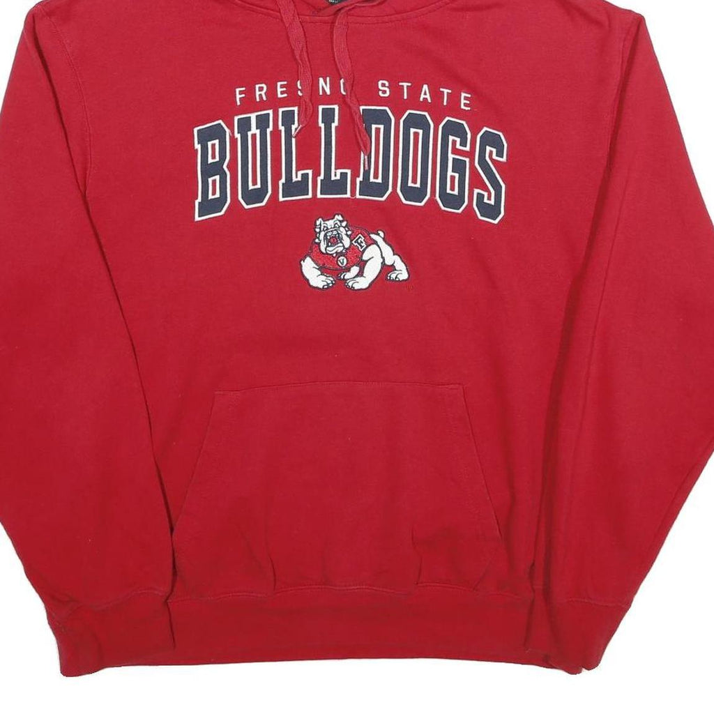 COLOSSEUM Mens Red Fresno State Bulldogs Pullover Hoodie XL College Logo