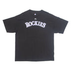 MAJESTIC Colorado Rockies '19 Johnson Mens T-Shirt Black USA XL