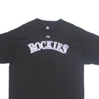 MAJESTIC Colorado Rockies '19 Johnson Mens T-Shirt Black USA XL