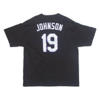 MAJESTIC Colorado Rockies '19 Johnson Mens T-Shirt Black USA XL