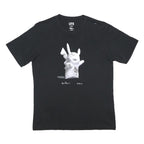 UNI QLO X DANIEL ARSHAM X POKEMON Mens Black Graphic T-Shirt S Short Sleeve Crew