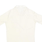 LIBERTO Mens White Shirt S Polyester Blend Short Sleeve Pocket Casual