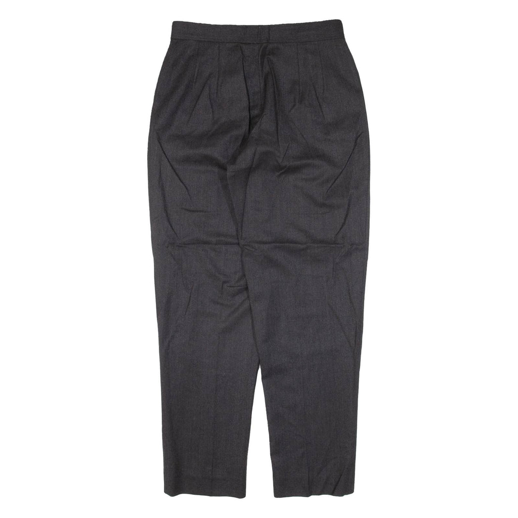 CAROLL PARIS Pleated Womens Trousers Grey Regular Tapered Wool W29 L30