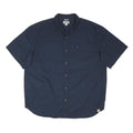CARHARTT Mens Blue Cotton Blend Short Sleeve Shirt 2XL Button Detail Workwear