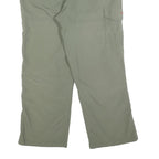 KTEC Mens Polyester Blend Green Regular Straight Trousers W34 L27 Casual Outdoor