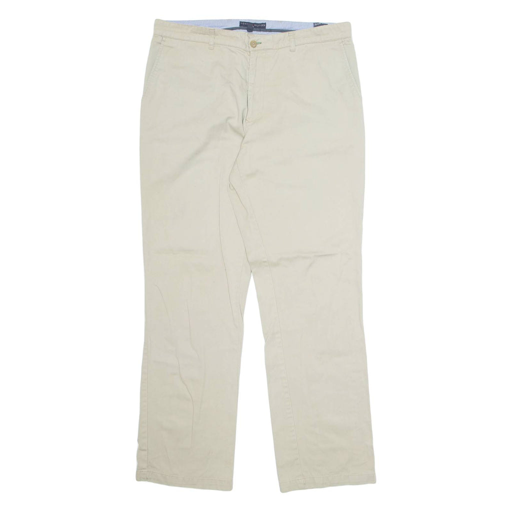 TOMMY HILFIGER Golf Mens Trousers Beige Regular Straight W38 L32