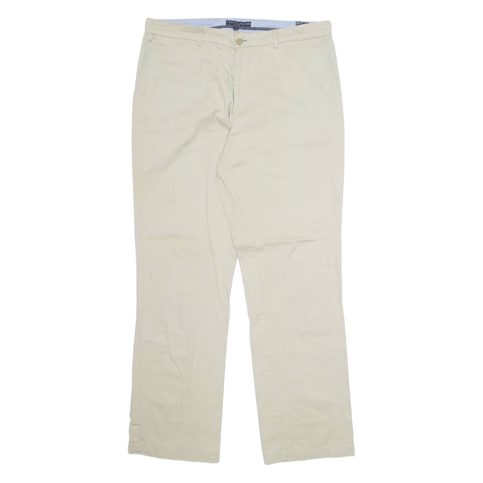 TOMMY HILFIGER Golf Mens Trousers Beige Regular Straight W38 L32