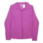 NIKE Womens Purple Jacket M Polyester Blend Plain Zip Casual Activewear