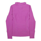 NIKE Womens Purple Jacket M Polyester Blend Plain Zip Casual Activewear