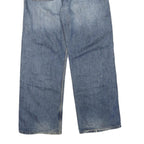 CARHARTT Mens Jeans Blue Regular Straight Denim Light W36 L30 Zip Cotton Blend