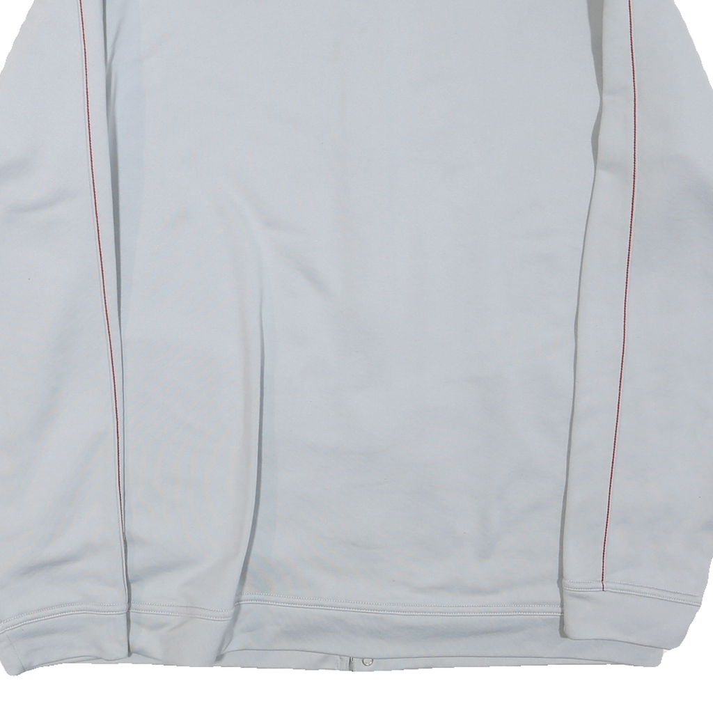 ADIDAS Mens White & Pink Logo Track Jacket XL Polyester Blend Zip Casual