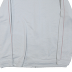 ADIDAS Mens White & Pink Logo Track Jacket XL Polyester Blend Zip Casual