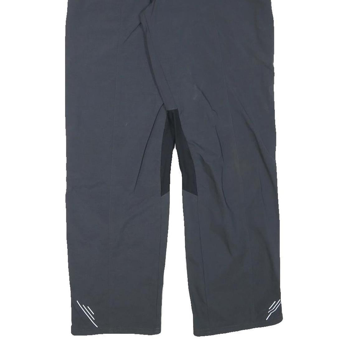 ADIDAS Womens Regular Fit Black Polyester Blend Trousers W30 L30 Zip Pockets