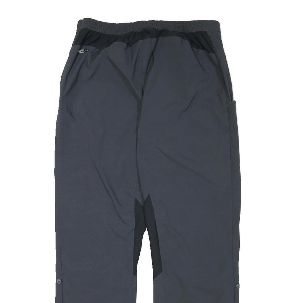 ADIDAS Womens Regular Fit Black Polyester Blend Trousers W30 L30 Zip Pockets