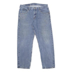 WRANGLER Mens Blue Jeans Regular Straight Denim Medium W33 L30 Classic Fit Zip