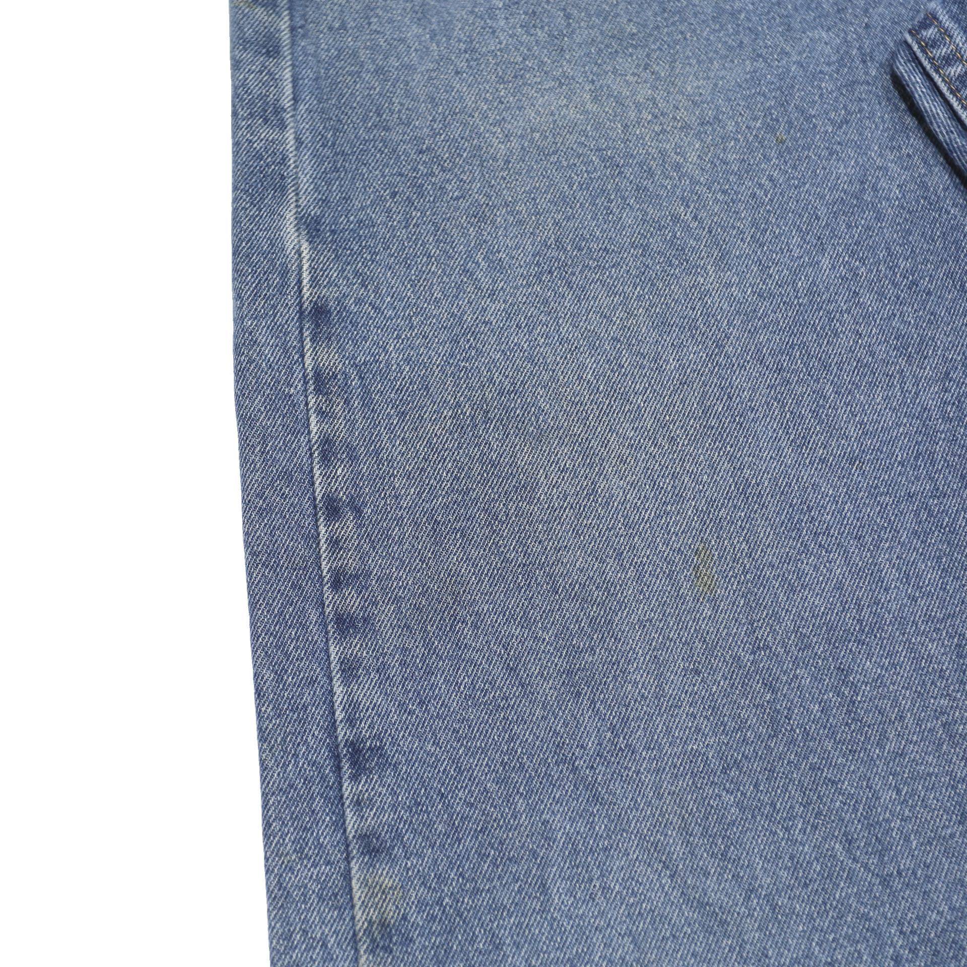 WRANGLER Mens Blue Jeans Regular Straight Denim Medium W33 L30 Classic Fit Zip
