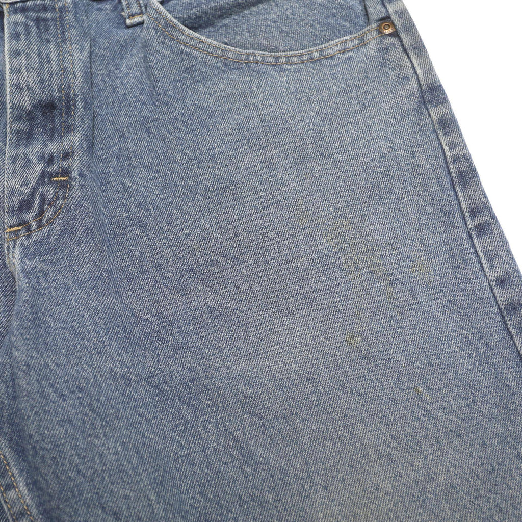WRANGLER Mens Blue Jeans Regular Straight Denim Medium W33 L30 Classic Fit Zip